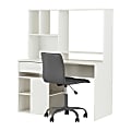 South Shore Annexe 2-Piece Desk And Office Chair Set, White/Gray