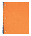 Office Depot® Brand Fashion Notebook, 8" x 10 1/2", 1 Subject, Wide-Ruled, 160 Pages (80 Sheets), Glitter Orange