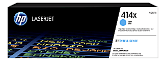 HP 414X Cyan High Yield Toner Cartridge, W2021X 1 thumbnail image