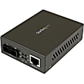 StarTech.com Gigabit SM Fiber Ethernet Media Converter SC