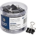 Business Source Small Binder Clips - Small - for Paper, Project, Document - Black - 1 Pack 1 thumbnail image