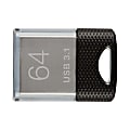 PNY Elite-X Fit USB 3.1 Flash Drive, 64GB, Black/Gray - 200MB/s