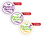 Custom Printed Outdoor Weatherproof 1-, 2- Or 3-Color Labels And Stickers, 3/4" Circle, Box Of 250 Labels