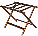 CSL Economy Wood Luggage Rack, 19-1/2”H x 26”W x 17"D, Dark/Brown 1 thumbnail image
