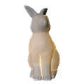 Simple Designs Porcelain Bunny Rabbit Table Lamp 1 thumbnail image