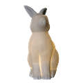 Simple Designs Porcelain Bunny Rabbit Table Lamp