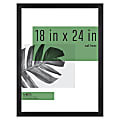 MCS Gallery Poster Frame, 18" x 24", Black Woodgrain 1 thumbnail image