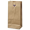 General Paper Grocery Bags, #8, 6 1/8" x 4 3/16" x 12 7/16", 35 Lb, Brown, Pack Of 500