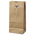 General Paper Grocery Bags, #8, 6 1/8" x 4 3/16" x 12 7/16", 35 Lb, Brown, Pack Of 500 1 thumbnail image