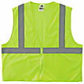 Ergodyne GloWear Safety Vest, Super Econo, Type-R Class 2, Large/X-Large, Lime, 8205Z