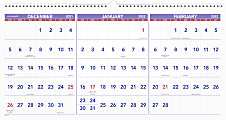 AT-A-GLANCE® 15-Month Horizontal Wall Calendar, 24" x 12", December 2021 To February 2023, PM1428 1 thumbnail image