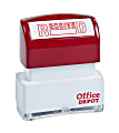 Office Depot® Brand Pre-Inked Message Stamp, "Received", Red 1 thumbnail image
