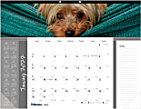 Blueline® Monthly Desk Calendar, 17" x 22", Man's Best Friend, January To December 2022, C194116 1 thumbnail image