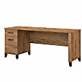 Bush Business Furniture Somerset 72"W Office Computer Desk With Drawers, Fresh Walnut, Standard Delivery