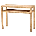 bali & pari Kalimantan Rattan And Acacia Wood Console Table, 29-1/2”H x 39-7/16”W x 15-7/16”D, Light Honey 1 thumbnail image