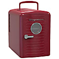 Frigidaire® 9-Can Mini Fridge Cooler with Crocodile Door, Red, EFMIS181-REDCROC 1 thumbnail image