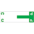Smead® NCC AlphaZ® Permanent Color-Coded Name Label Refill Pack, C & P, Dark Green, Pack Of 100