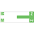Smead® NCC AlphaZ® Permanent Color-Coded Name Label Refill Pack, M & Z, Light Green, Pack Of 100 1 thumbnail image
