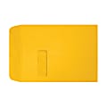 LUX #9 1/2 Open-End Window Envelopes, Top Left Window, Self-Adhesive, Sunflower, Pack Of 250