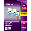 Avery® Flexible Name Badge Labels, 5395, 2 1/3" x 3 3/8", White, Box Of 400 1 thumbnail image