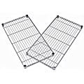 OFM Extra Wire Shelves For Heavy-Duty Storage Units, 1"H x 36"W x 18"D, Silver, Pack Of 2