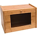 Lipper Bamboo Bread Box with Tempered Glass Window - Bamboo Wood - Bamboo Body - 1 1 thumbnail image