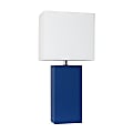 Lalia Home Lexington Table Lamp, 21"H, White/Blue 1 thumbnail image