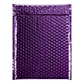 Office Depot® Brand Glamour Bubble Mailers, 11-1/2"H x 9"W x 3/16"D, Purple, Case Of 100 Mailers