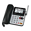 AT&T CL84100 Corded/Cordless Dual-Handset Phone With Digital Answering System, Black/Silver 1 thumbnail image