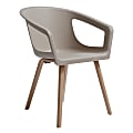 National® Deker Waiting Room Chair With Wood Frame, Taupe/Brown 1 thumbnail image