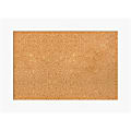 Amanti Art Rectangular Non-Magnetic Cork Bulletin Board, Natural, 29” x 21”, Cabinet White Plastic Frame 1 thumbnail image