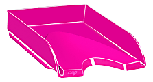 CEP Plastic Gloss Letter Tray, 2-5/8"H x 10-1/8"W x 13-11/16"D, Pretty Pink 1 thumbnail image