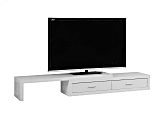 Monarch Specialties MDF Expandable TV Stand For 60" - 95" Flat-Panel TVs, White 1 thumbnail image