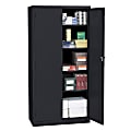 Realspace® 36"W Steel 5-Shelf Cabinet, Black 1 thumbnail image