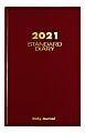 AT-A-GLANCE® Standard Daily Diary/Address Book, 7-3/4" x 12", Red 1 thumbnail image