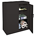 Realspace® Steel Storage Cabinet, 3 Shelves, 42"H x 36"W x 18"D, Black 1 thumbnail image