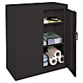 Realspace® Steel Storage Cabinet, 3 Shelves, 42"H x 36"W x 18"D, Black