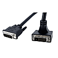 StarTech.com 6 ft 90 Degree Down Angled Dual Link DVI-D Monitor Cable M/M - Male to Male 25 pin DVI-D Video Cable Black 6 Feet - DVIDDMMBA6 1 thumbnail image