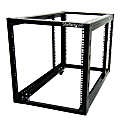 StarTech.com 12U 4 Post Server Equipment Open Frame Rack Cabinet w/ Adjustable Posts & Casters 1 thumbnail image