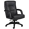 Global® Arturo™ Bonded Leather High-Back Tilter Chair, 43"H, Black