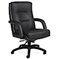 Global® Arturo™ Bonded Leather High-Back Tilter Chair, 43"H, Black 1 thumbnail image