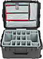 SKB Cases i Series Protective Case With Padded Dividers And Wheels, 21" x 13-1/2" x 10", Black 1 thumbnail image