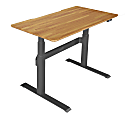 VARIDESK ProDesk Electric Height-Adjustable Desk, 48"W, Butcher Block 1 thumbnail image