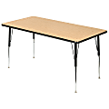 Scholar Craft™ Student Activity Table, Rectangular, 72"W x 30"D, Light Oak 1 thumbnail image