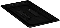 Cambro Camwear 1/3 Food Pan Lids With Handles, Black, Set Of 6 Lids