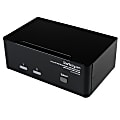 StarTech.com 2 Port DVI VGA Dual Monitor KVM Switch USB with Audio & USB 2.0 Hub 1 thumbnail image