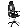 Mind Reader Ergonomic Mesh High-Back Swivel Executive Office Chair, 45-49"H, Black 1 thumbnail image