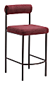 Zuo Livorno Counter-Height Stools, Red/Bronze, Set Of 2 Stools 1 thumbnail image