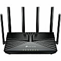 TP-Link Archer AXE5400 Wi-Fi 6E IEEE 802.11 a/b/g/n/ac/ax Ethernet Wireless Router - Tri Band - 2.40 GHz ISM Band - 6 GHz UNII Band - 6 x Antenna(6 x External) - 691.20 MB/s Wireless Speed - 4 x Network Port - 1 x Broadband Port - USB