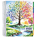 2025-2026 Global Excello Brands Deluxe Daily/Weekly/Monthly Planner, 8-1/2” x 11", Tree Seasons, November 2025 To December 2026 1 thumbnail image